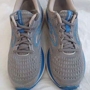 Brooks Mens Glycerin 19 1103561D095 Gray Blue Running Shoes Sneakers Size 10 D